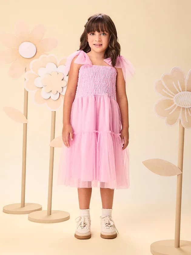 Vestido em Anarruga Momi