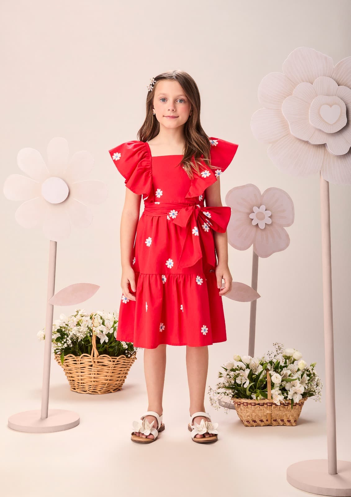 Vestido bordado flor momi